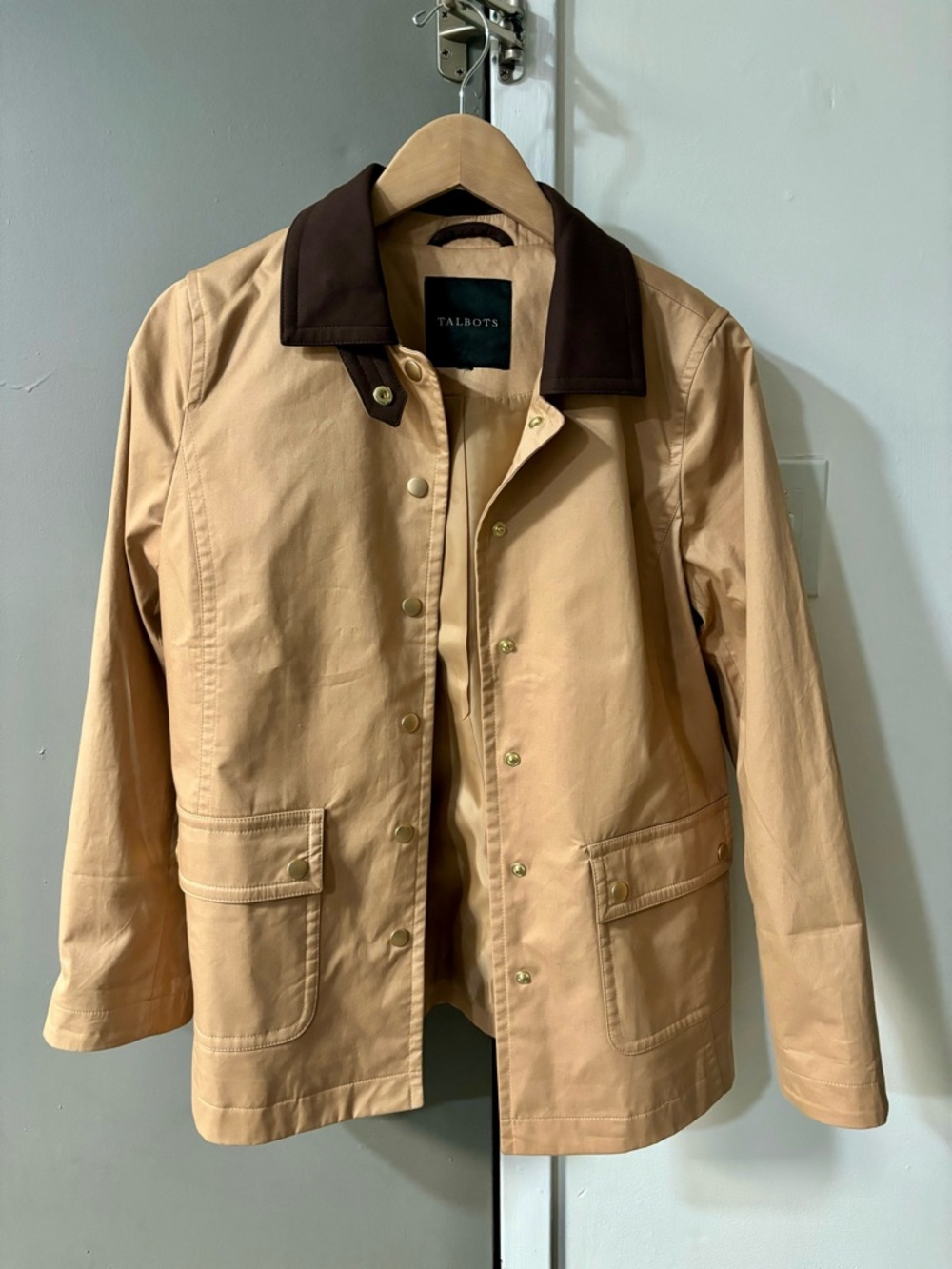 Talbots Coated Cotton Barn Jacket - Picture 2 of 8